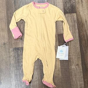 Cloud Island Yellow and Pink Footed One Piece